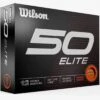 Wilson Staff Wilson 50 Elite Orange Personalized Golf Balls -COB Golf Club Shop 2023 wilson 50 elite orange golf balls box itempicture 1