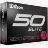 Wilson Staff Wilson 50 Elite Pink Personalized Golf Balls -COB Golf Club Shop 2023 wilson 50 elite pink golf balls box itempicture