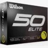 Wilson Staff Wilson 50 Elite Yellow Personalized Golf Balls -COB Golf Club Shop 2023 wilson 50 elite yellow golf balls box itempicture 1
