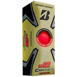 Bridgestone E12 Contact Matte Red Personalized Golf Balls -COB Golf Club Shop bridgestone 2023 e12 contact matte red golf balls sleeve itempicture 1