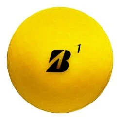 Bridgestone E12 Contact Matte Yellow Personalized Golf Balls -COB Golf Club Shop bridgestone 2023 e12 contact matte yellow golf balls front itempicture