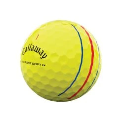 Callaway Chrome Soft Triple Track Yellow Personalized Golf Balls -COB Golf Club Shop callaway 2022 chrome soft triple track yellow golf balls quarter itempicture 1