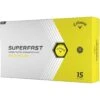 Callaway Superfast Bold Yellow 15-Pack Personalized Golf Balls -COB Golf Club Shop callaway 2022 superfast bold yellow 15 pack golf balls lid itempicture