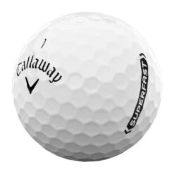 Callaway Superfast White 15-Pack Personalized Golf Balls -COB Golf Club Shop callaway 2022 superfast white 15 pack golf balls quarter view itempicture 1