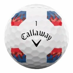 Callaway Chrome Soft TruTrack Red/Blue Golf Balls -COB Golf Club Shop callaway 2023 chrome soft red blue trutrack golf balls ball stamp itempicture