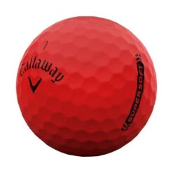 Callaway Supersoft Matte Red Golf Balls -COB Golf Club Shop callaway 2023 supersoft matte red golf balls quarter itempicture