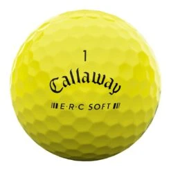 Callaway ERC Soft Yellow Golf Balls 10 Callaway ERC Soft Yellow Golf Balls -COB Golf Club Shop callaway 23 erc soft yellow golf balls front stamp itempicture