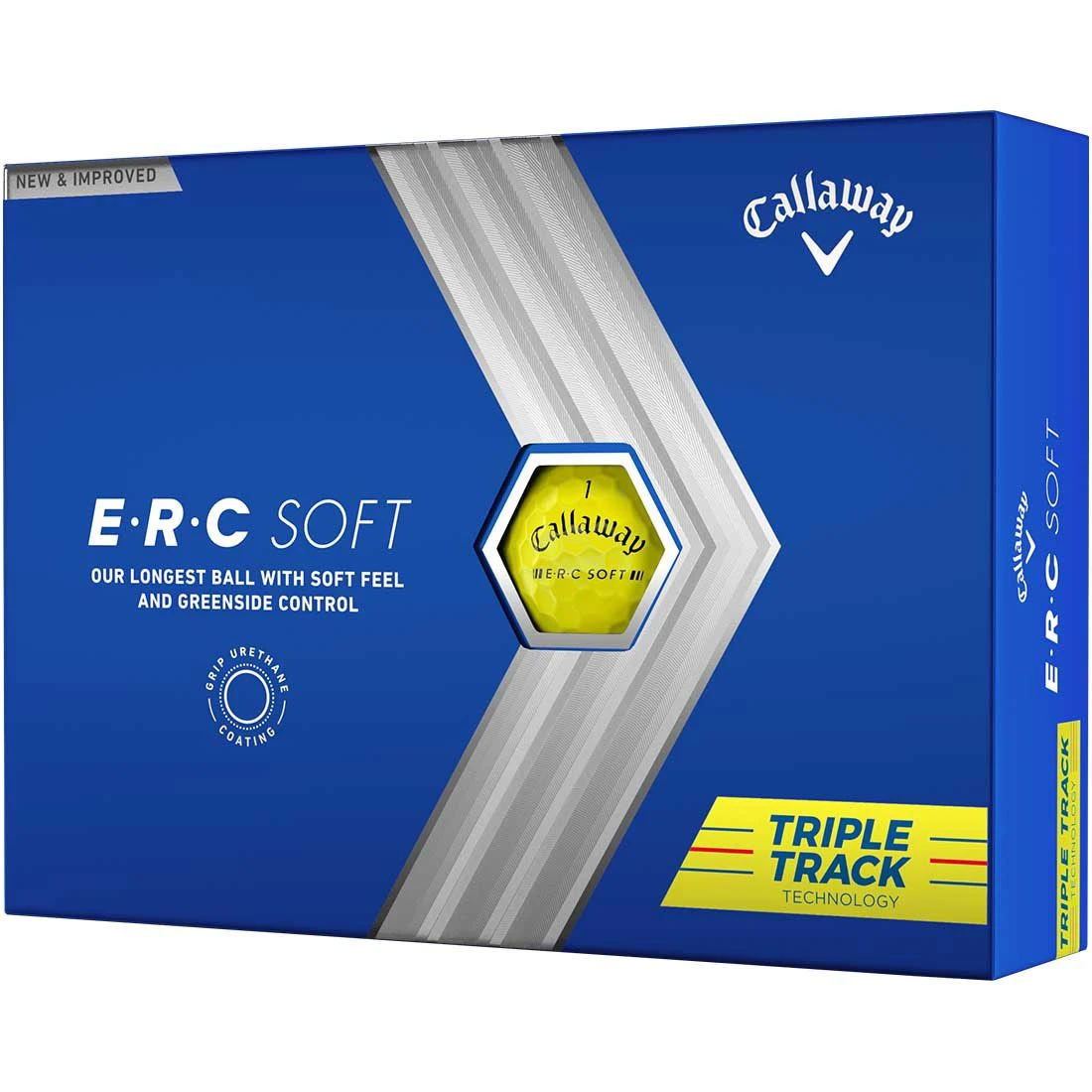 Callaway ERC Soft Yellow Golf Balls 3 Callaway ERC Soft Yellow Golf Balls