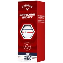 Callaway Chrome Soft 360 Triple Track White Golf Balls -COB Golf Club Shop callaway chrome soft 360 triple track white golf balls sleeve itempicture