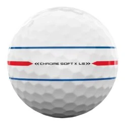 Callaway Chrome Soft X LS 360 Triple Track White Golf Balls -COB Golf Club Shop callaway chrome soft x ls 360 triple track white golf balls ball stamp itempicture