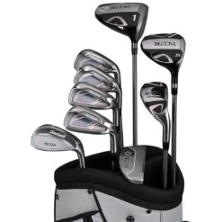 Cleveland Women's Bloom Complete Set -COB Golf Club Shop cleveland 2023 womens bloom complete set grey blue closeup itempicture