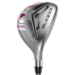 Cobra Women's Fly-XL Complete Set Silver/Plum W/ Stand Bag -COB Golf Club Shop cobra womens fly xl set silver plum hybrid 1