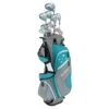 Tour Edge Women's Lady Edge Complete Set W/ Stand Bag -COB Golf Club Shop golf package sets tour edge womens lady edge complete package set turquoise stand bag itempicture