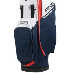 Ping Hoofer Lite Stand Bag -COB Golf Club Shop ping 2023 hoofer lite stand bag navy platinum red detail2 itempicture