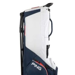 Ping Hoofer Lite Stand Bag -COB Golf Club Shop ping 2023 hoofer lite stand bag navy platinum red detail6 itempicture