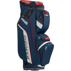 Ping Pioneer Cart Bag -COB Golf Club Shop ping 2024 pioneer cart bag navy platinum red itempicture