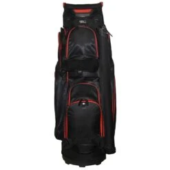 RJ Sports Mission Cart Bag -COB Golf Club Shop rj sports mission cart bag black red front itempicture