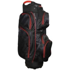 RJ Sports Mission Cart Bag -COB Golf Club Shop rj sports mission cart bag black red left itempicture