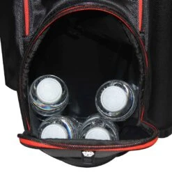 RJ Sports Mission Cart Bag -COB Golf Club Shop rj sports mission cart bag black red pocket itempicture