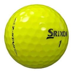 Srixon Z-Star Personalized Yellow Golf Balls -COB Golf Club Shop srixon z star 8 yellow golf balls stamp itempicture