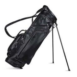Sun Mountain Leather Stand Bag -COB Golf Club Shop sun mountain 2019 leather stand bag black white