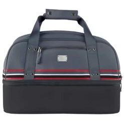 Sun Mountain Mid-Stripe Boston Bag -COB Golf Club Shop sun mountain 2023 mid stripe boston bag black gunmetal red itempicture