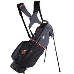 Sun Mountain Mid Stripe Stand Bag -COB Golf Club Shop sun mountain 2023 mid stripe stand bag black gunmetal red itempicture