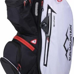 Sun Mountain Sync Cart Bag -COB Golf Club Shop sun mountain 2024 sync cart bag black white rush red pocket itempicture