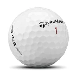 TaylorMade TP5x Personalized Golf Balls -COB Golf Club Shop taylormade 2021 tp5x white golf balls sidestamp itempicture 2