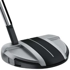 TaylorMade Spider GT Rollback Silver/Black Putter -COB Golf Club Shop taylormade spider gt rollback silver black small slant putter back itempicture