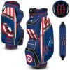 Team Effort Marvel Captain America Bucket III Cooler Cart Bag -COB Golf Club Shop team effort marvel bucket iii cart bag captain america itempicture