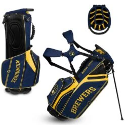 Team Effort MLB Caddie Carry Hybrid Bag -COB Golf Club Shop team effort mlb caddie carry hybrid bag milwaukee brewers itempicture