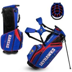 Team Effort NCAA Caddie Carry Hybrid Bag -COB Golf Club Shop team effort ncaa caddie carry hybrid bag kansas jayhawks itempicture