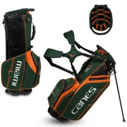 Team Effort NCAA Caddie Carry Hybrid Bag -COB Golf Club Shop team effort ncaa caddie carry hybrid bag miami hurricanes itempicture