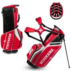 Team Effort NCAA Caddie Carry Hybrid Bag -COB Golf Club Shop team effort ncaa caddie carry hybrid bag nebraska cornhuskers itempicture