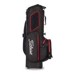 Titleist 2022 Players 4 Plus StaDry Stand Bag -COB Golf Club Shop titleist 2021 players 4 plus staydry stand bag black black red back