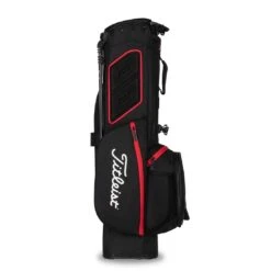 Titleist 2022 Players 4 Stand Bag -COB Golf Club Shop titleist 2021 players 4 stand bag black black red back