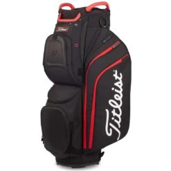 Titleist Cart 15 Cart Bag -COB Golf Club Shop titleist 2022 cart 15 cart bag black black red itempicture 1