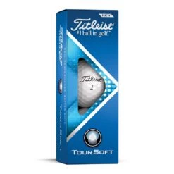 Titleist Tour Soft White Personalized Golf Balls -COB Golf Club Shop titleist 2022 tour soft white golf balls sleeve itempicture 1
