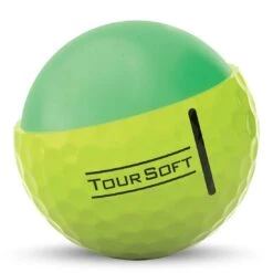 Titleist Tour Soft Yellow Personalized Golf Balls -COB Golf Club Shop titleist 2022 tour soft yellow golf balls core cutaway itempicture