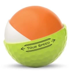 Titleist Tour Speed Yellow Personalized Golf Balls -COB Golf Club Shop titleist 2022 tour speed yellow golf balls core cutaway itempicture