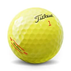 Titleist TruFeel Yellow Personalized Golf Balls -COB Golf Club Shop titleist 2022 trufeel yellow golf balls sidestamp itempicture