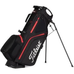 Titleist Hybrid 5 Stand Bag -COB Golf Club Shop titleist 2023 hybrid 5 stand bag black black red hero itempicture