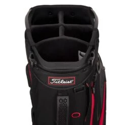 Titleist Hybrid 5 Stand Bag -COB Golf Club Shop titleist 2023 hybrid 5 stand bag black black red top itempicture