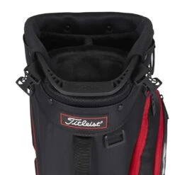 Titleist Players 4 Stand Bag -COB Golf Club Shop titleist 2023 players 4 stand bag black black red top itempicture