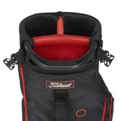 Titleist Premium Carry Bag -COB Golf Club Shop titleist 2023 premium carry bag black black red top itempicture
