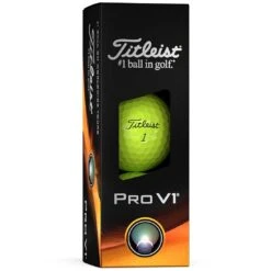 Titleist Pro V1 Yellow Personalized Golf Balls -COB Golf Club Shop titleist 2023 pro v1 yellow golf balls sleeve itempicture 1
