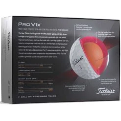 Titleist Pro V1x Yellow Personalized Golf Balls -COB Golf Club Shop titleist 2023 pro v1x golf balls back itempicture