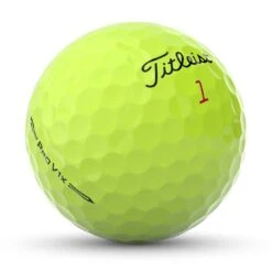 Titleist Pro V1x Yellow Personalized Golf Balls -COB Golf Club Shop titleist 2023 pro v1x yellow golf balls ball angle itempicture