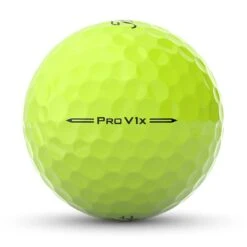Titleist Pro V1x Yellow Personalized Golf Balls -COB Golf Club Shop titleist 2023 pro v1x yellow golf balls side stamp itempicture